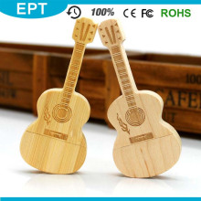 Woode Guitar Shape Personalizar Logo USB Flash Drive (TW071)